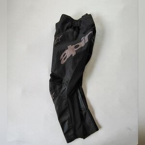 Alpinestars Youth Black  Motorcycle Pants Size 22